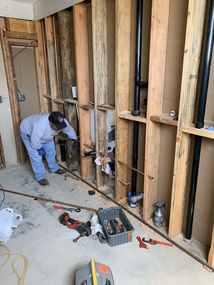 Commercial rough-in plumbing for Trenchless Sewer Repair in Manor Woods